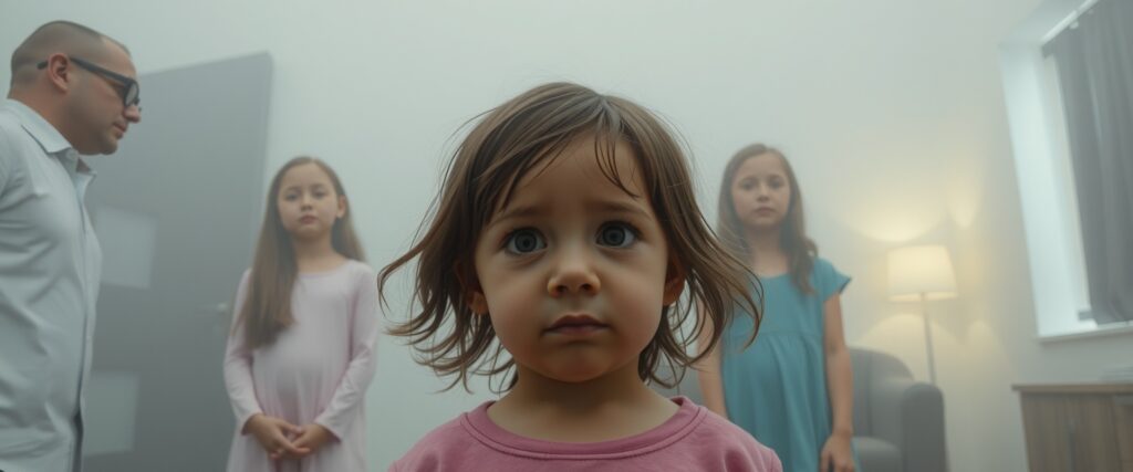 Reincarnation memory: A little girl remembers her family from a past life - her husband and two daughters.