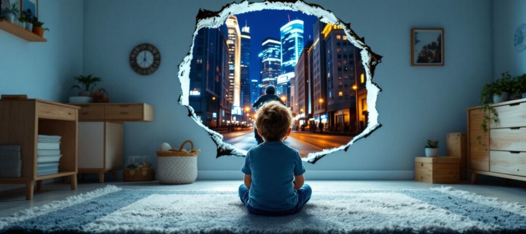 Russian boy was an American gangster in a past life.