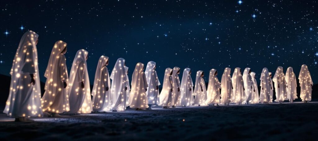 A boy remembers: The Line of Souls in White
